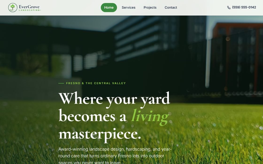 Landscaping website demo
