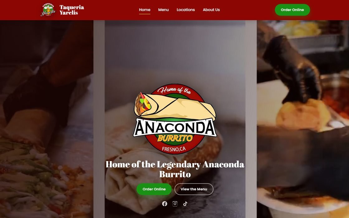 Taqueria Yarelis website by Untamed Web Design